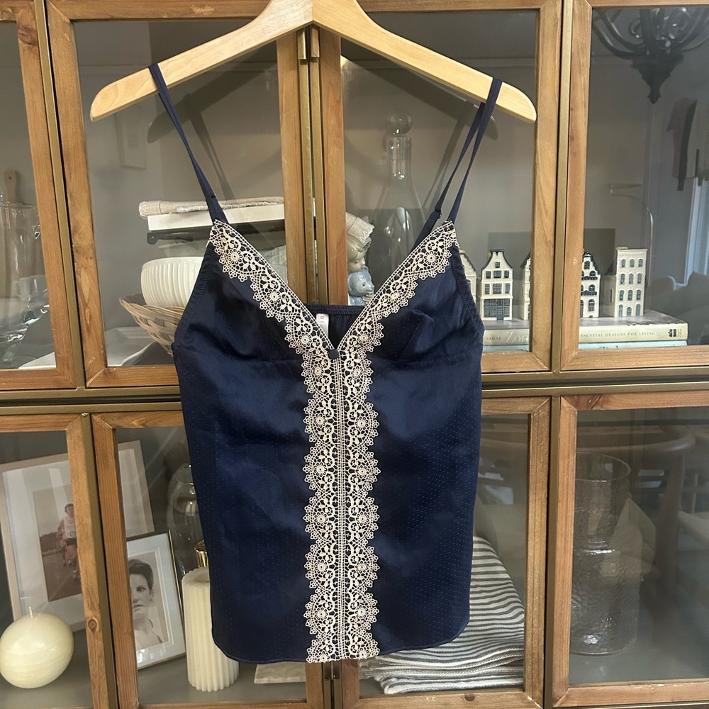 Blush Lace Trim Cami Top - Picture 3 of 8